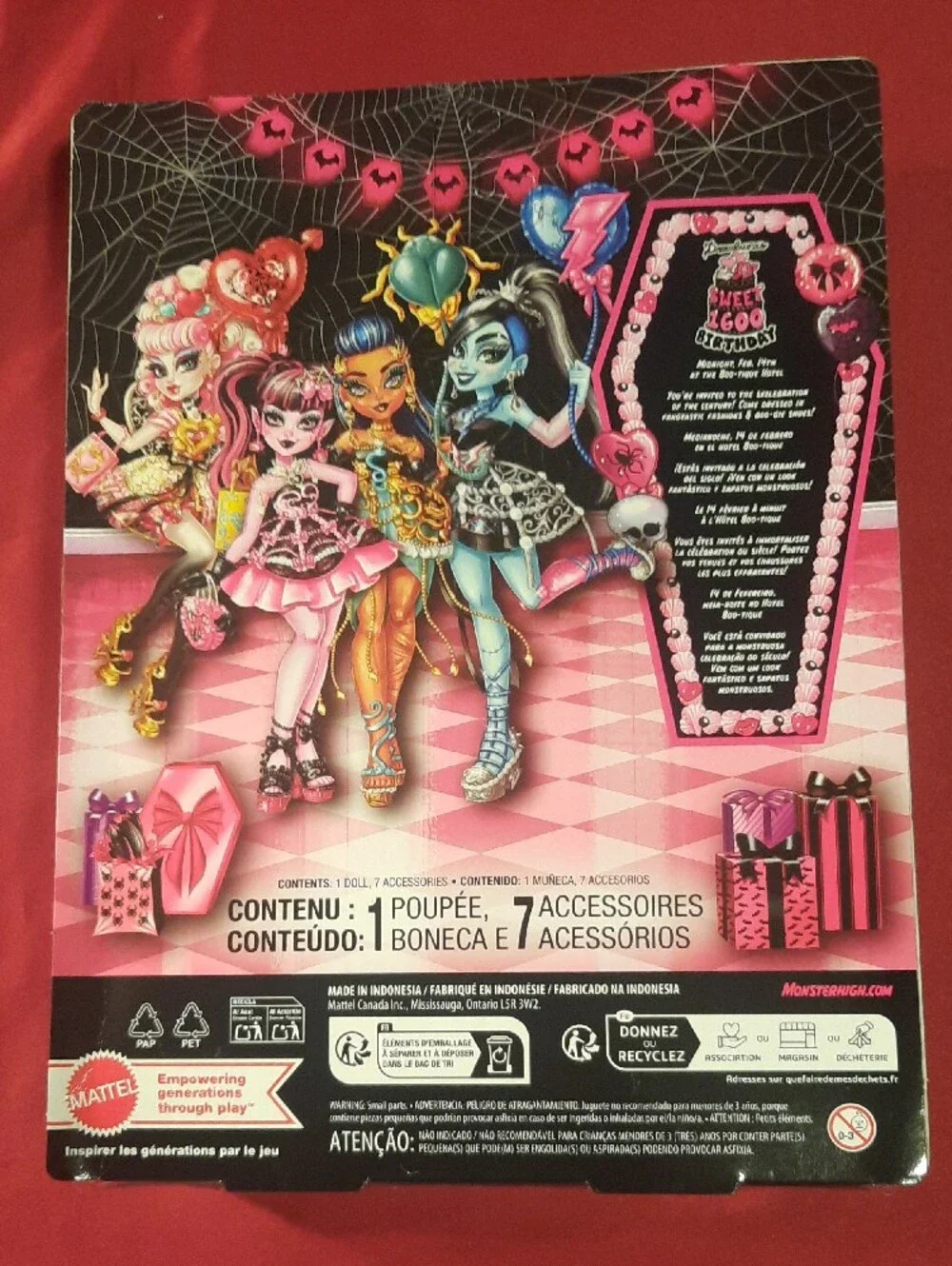 Monster High Cupid Asteria Scary Sweet Birthday New In Box
